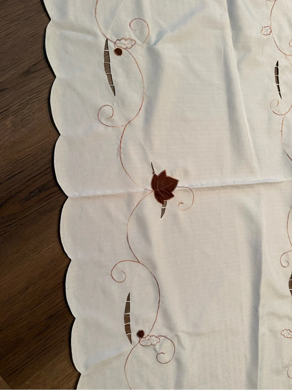 Harvest scroll Fall Tablecloth 58” x 102” for 8ft table.